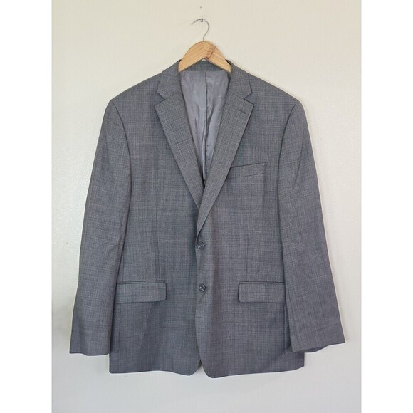 MICHAEL KORS Blazer Mens Size 44R Gray Wool Blend Sport Coat Jacket - Picture 1 of 11